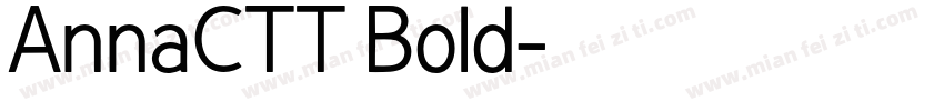 AnnaCTT Bold字体转换
